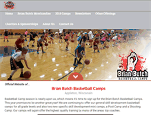 Tablet Screenshot of brianbutchbasketballcamps.com